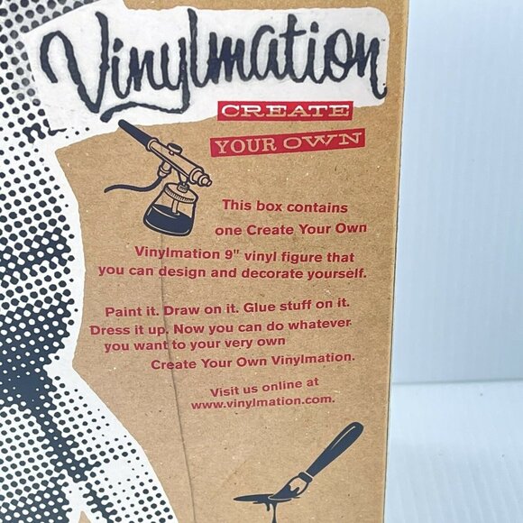 Disney Vinylmation Create Your Own Blank Mickey Mouse White New In Box RARE 9" - Picture 9 of 11